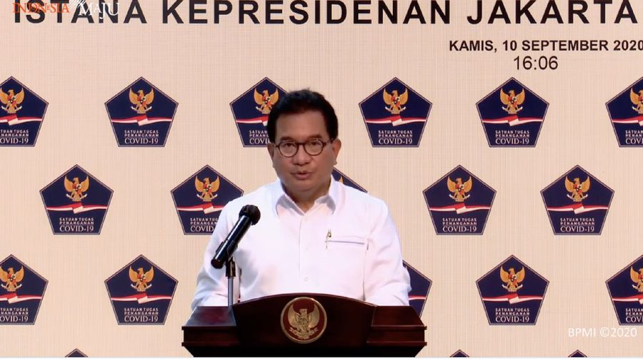 Juru Bicara Satuan Tugas Penanganan Covid-19 Wiku Adisasmito (Tangakapan Layar Youtube Sekretariat Presiden)