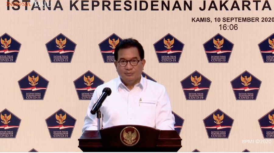Juru Bicara Satuan Tugas Penanganan Covid-19 Wiku Adisasmito (Tangakapan Layar Youtube Sekretariat Presiden)
