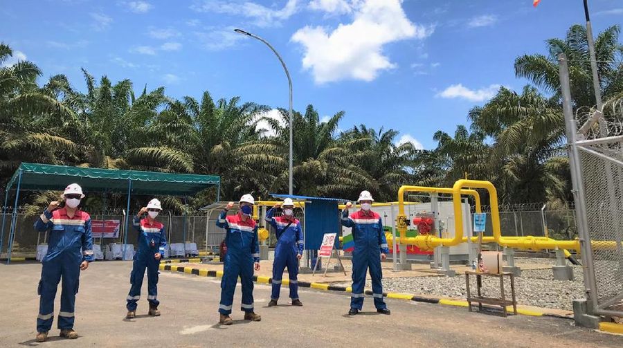 Pertagas alirkan gas perdana ke kawasan industri Kuala Tanjung, Sumatera Utara. (Dok. Pertamina Gas (Pertagas).)