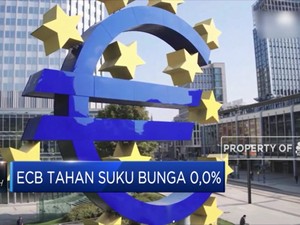 ECB Tahan Suku Bunga 0,0%