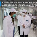 Kejar Stok Vaksin, Erick Dekati AstraZeneca, CanSino & Pfizer