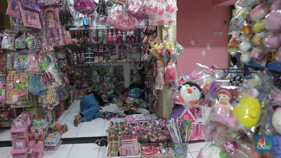 Pedagang pasar Gembrong, Jakarta. CNBC Indonesia/Muhammad Sabki)