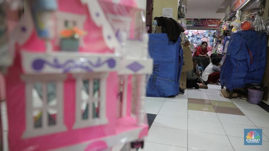Pedagang pasar Gembrong, Jakarta. CNBC Indonesia/Muhammad Sabki)