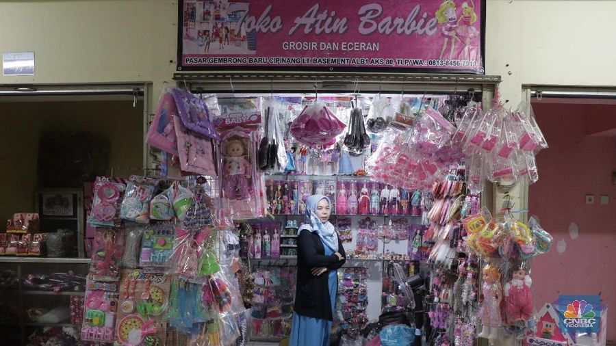 Pedagang pasar Gembrong, Jakarta. CNBC Indonesia/Muhammad Sabki)