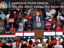 Kampanye Trump Dikritik, Tak Jarak Sosial, Tak Pakai Masker