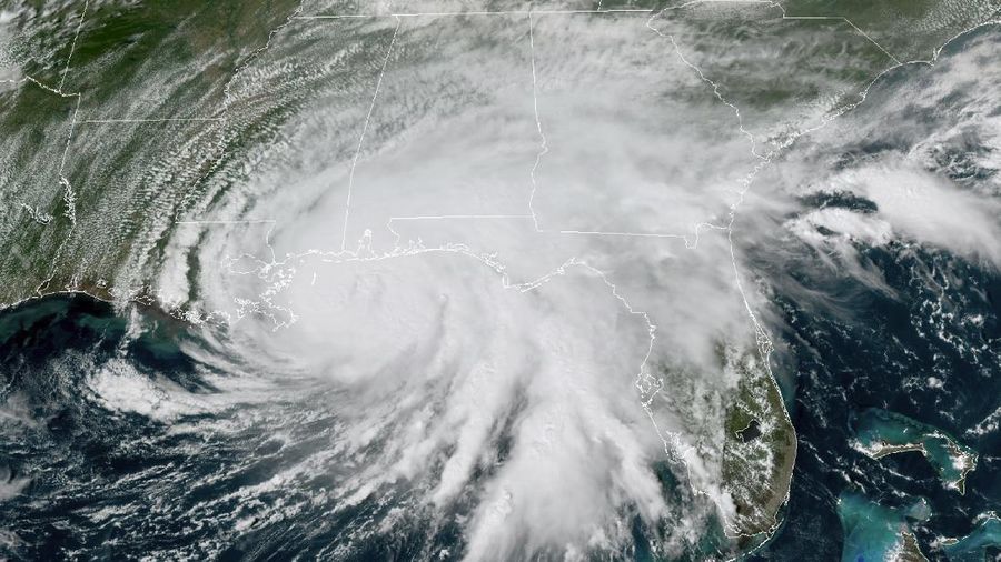 Badai Sally di Florida Panhandle dan pantai Alabama. AP/Lukas Flippo
