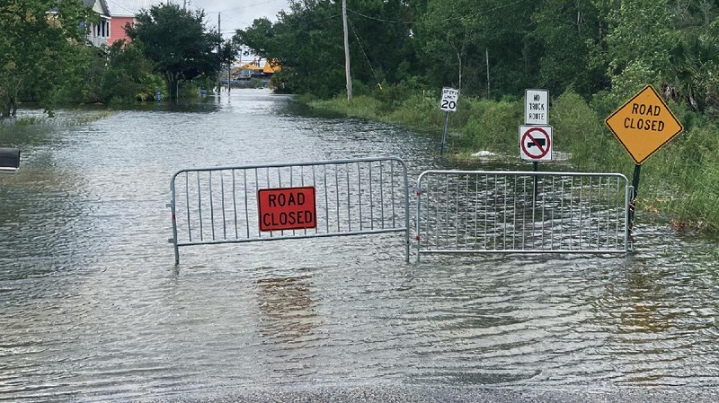 Badai Sally di Florida Panhandle dan pantai Alabama. AP/Lukas Flippo