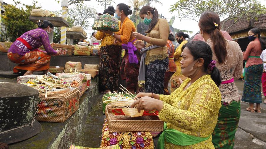 Hari Raya Galungan umat Hindu Bali. AP/Firdia Lisnawati
