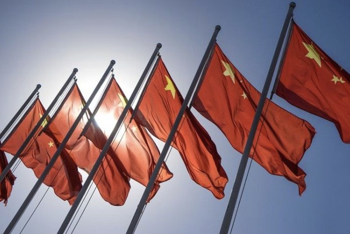 Ilustrasi bendera China. AP/