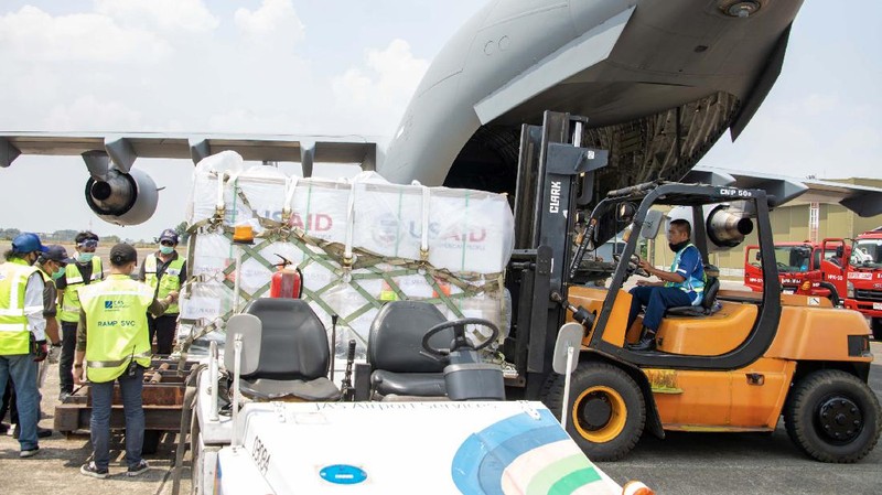 Tambahan 400 ventilator asal AS tiba di Indonesia di bulan September 2020. Dok: Kedutaan Besar Amerika Serikat
