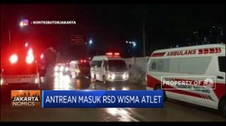 Viral! Antrean Ambulans Pasien Covid-19 Masuk RSD Wisma Atlet
