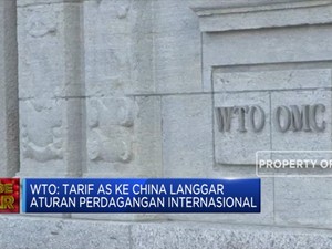 WTO Sentil Tarif Amerika Serikat ke China