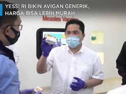 Yess! RI Bikin Avigan Generik, Harga Bisa Lebih Murah