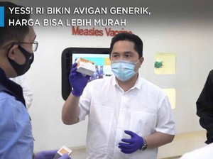 Yess! RI Bikin Avigan Generik, Harga Bisa Lebih Murah