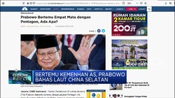 Bertemu Kemenhan AS, Prabowo Bahas Laut China Selatan
