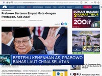 Bertemu Kemenhan AS, Prabowo Bahas Laut China Selatan