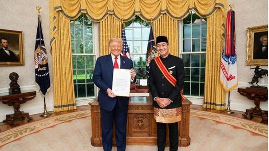 Dubes RI Bertemu Trump (Instagram/@kbriwashdc)