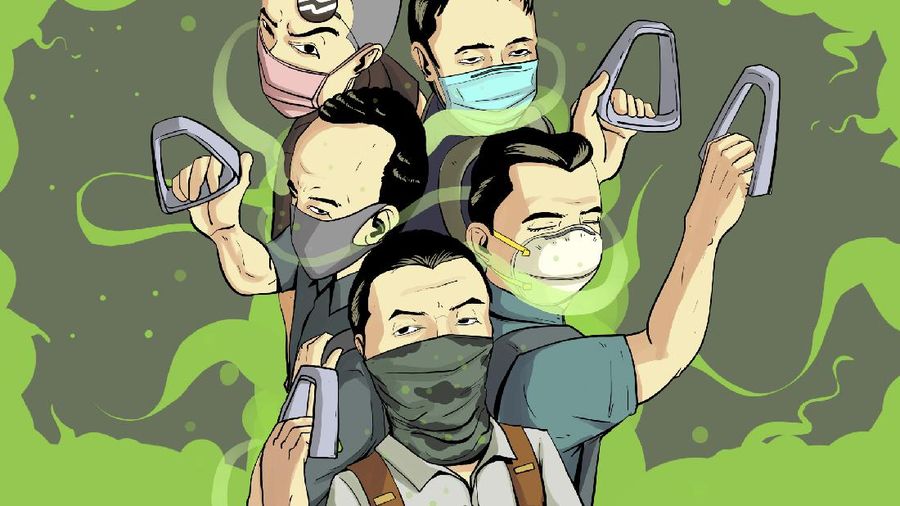 INFOGRAFIS, Bahaya Menanti Pengguna Masker Scuba dan Buff