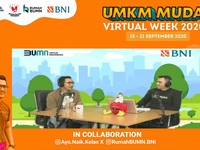 Tularkan Entrepreneurship, BNI Gelar UMKM MUDA Virtual Week