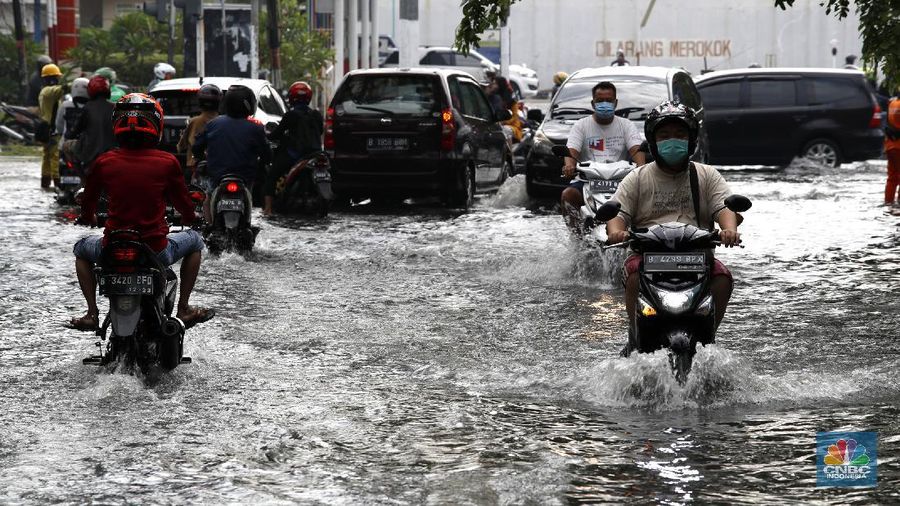 Banjir Jakarta (CNBC Indonesia/Tri Susilo)