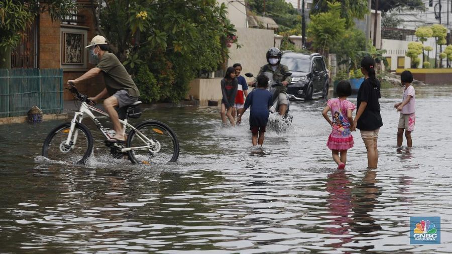Banjir Jakarta (CNBC Indonesia/Tri Susilo)