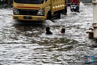 Hujan Deras Di Jakarta, 9 RT Banjir Hingga 70 Sentimeter