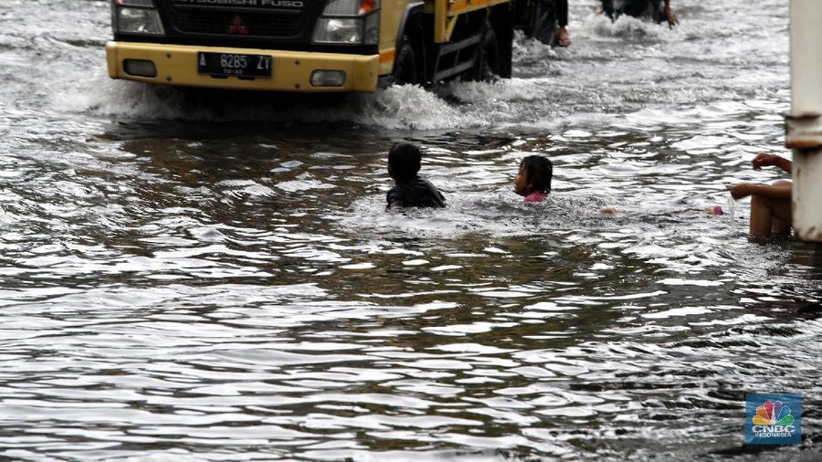 Banjir Jakarta (CNBC Indonesia/Tri Susilo)
