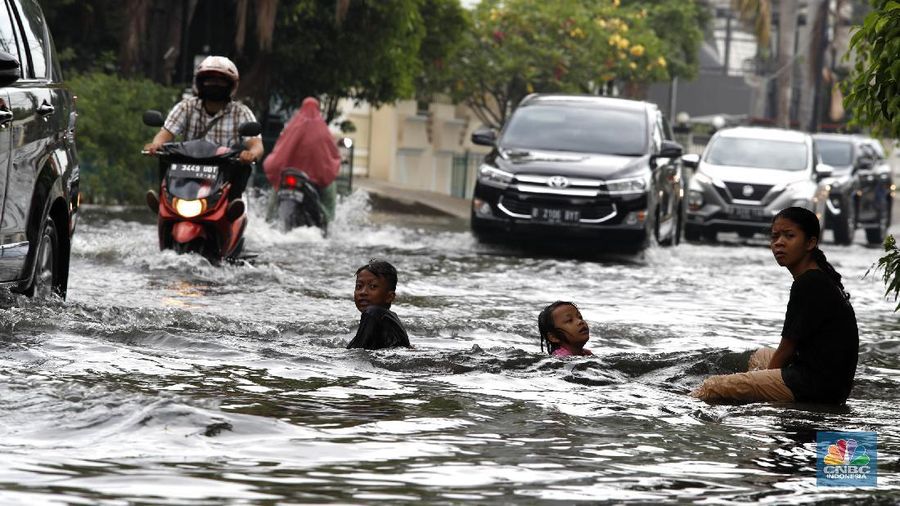 Banjir Jakarta (CNBC Indonesia/Tri Susilo)