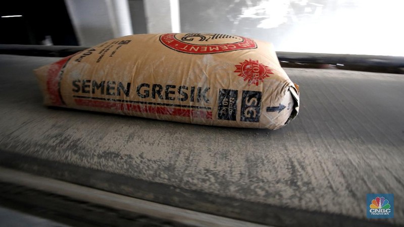 Produksi Semen Gresik, PT Semen Indonesia (CNBC Indonesia/Tri Susilo)