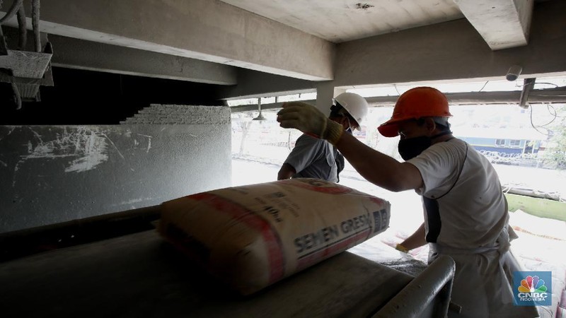 Produksi Semen Gresik, PT Semen Indonesia (CNBC Indonesia/Tri Susilo)