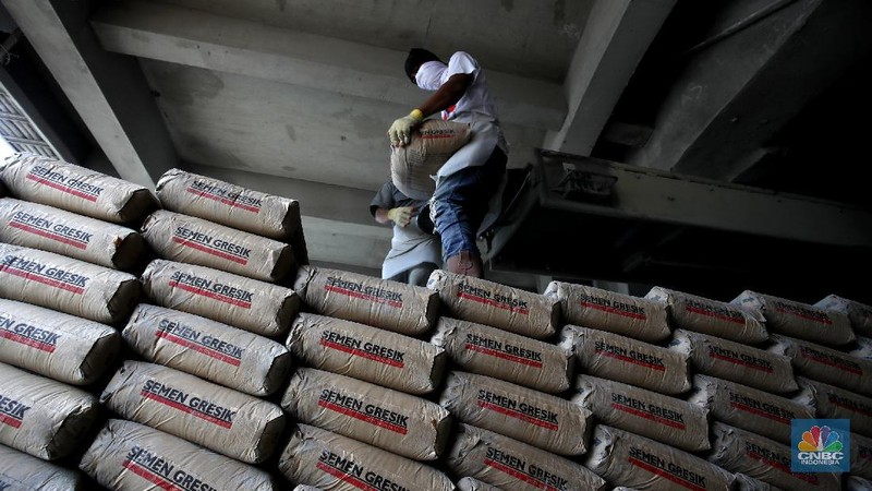 Produksi Semen Gresik, PT Semen Indonesia (CNBC Indonesia/Tri Susilo)