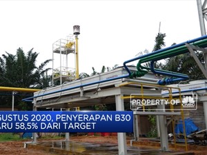 Agustus 2020, Penyerapan B30 Baru 58,5% dari Target