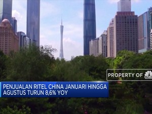Januari-Agustus Penjualan Ritel China Turun 8,6% (yoy)