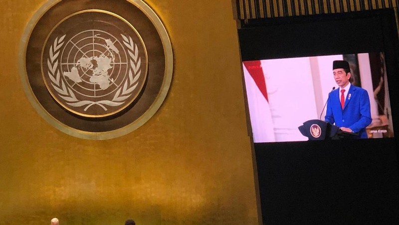 Pidato Perdana Presiden Joko Widodo di Sidang PBB (Dok. Kementerian Luar Negri)