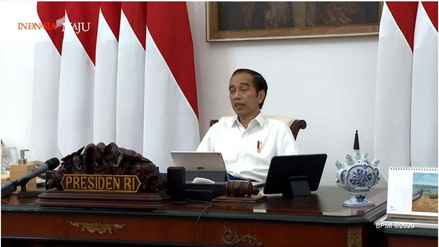 Presiden Joko Widodo memimpin rapat terkait Food Estate