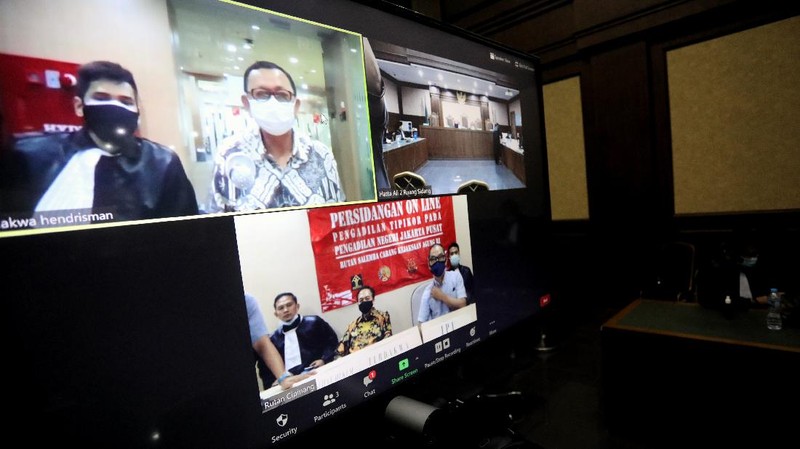 SIdang Tuntutan Jiwasraya (CNBC Indonesia/Andrean Kristianto)