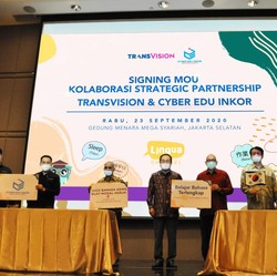 Perkuat Edukasi, Transvision Gandeng Cyber Edu Inkor