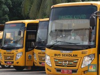 Bukan Siswa, Bus Sekolah ini Angkut Pasien OTG Covid-19