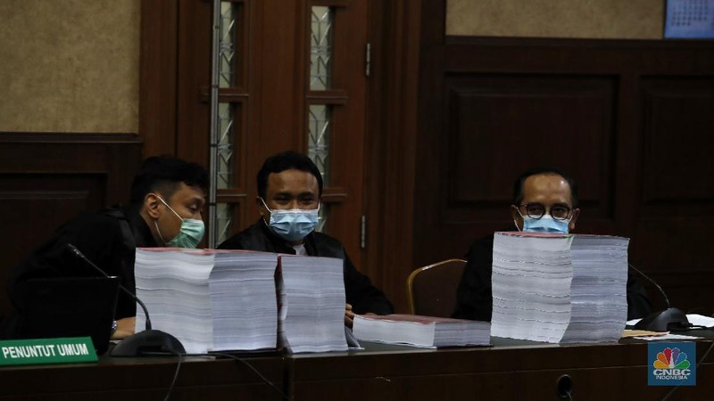 Sidang Tuntutan Jiwasraya (CNBC Indonesia/Tri Susilo)
