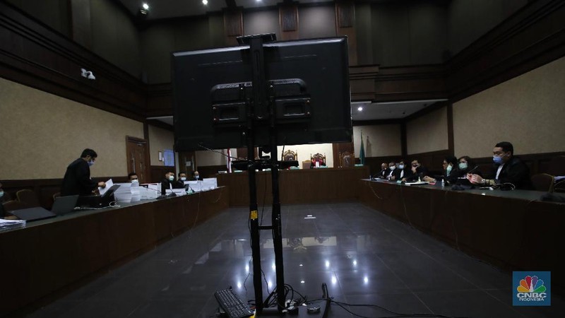 Sidang Tuntutan Jiwasraya (CNBC Indonesia/Tri Susilo)