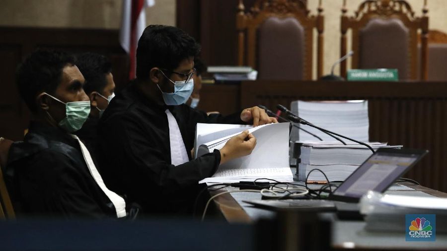 Sidang Tuntutan Jiwasraya (CNBC Indonesia/Tri Susilo)