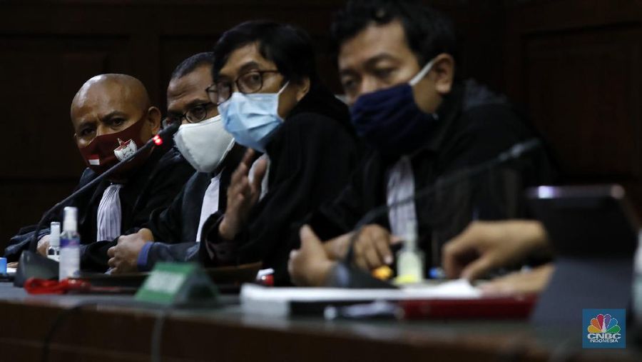 Sidang Tuntutan Jiwasraya (CNBC Indonesia/Tri Susilo)