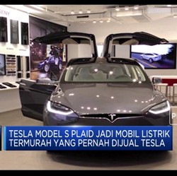 Tesla Model S Plaid Dibanderol USD 25 Ribu