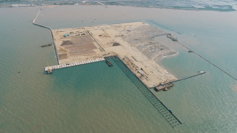 Pelabuhan Internasional Patimban Subang Jawa Barat. (Dok. Dirjen Perhubungan Laut Kemenhub)