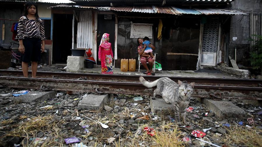 Potret Kemiskinan Ibu Kota di Tengah Pandemi (CNBC Indonesia/Tri Susilo)