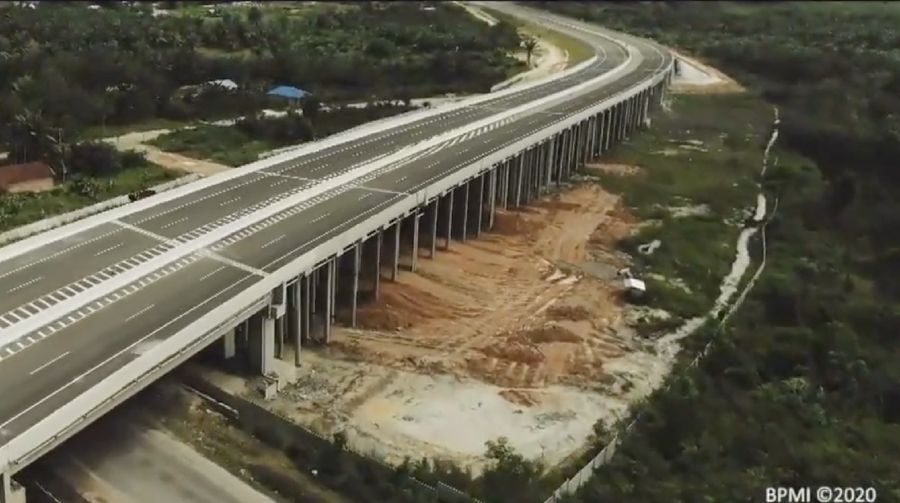 Presiden RI Jokowi Resmikan Jalan Tol Pekanbaru-Dumai, Istana Bogor, 25 September 2020 (Tngkapan Layar Youtube)