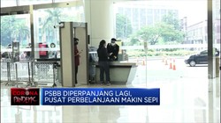 PSBB Diperpanjang Lagi, Pusat Perbelanjaan Makin Sepi