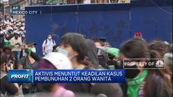 Aktivis Feminis Bentrok di Mexico City
