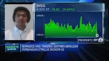 Ikuti Pergerakan Bursa AS, IHSG Tutup Sesi I di Zona Hijau