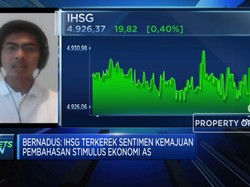 Ikuti Pergerakan Bursa AS, IHSG Tutup Sesi I di Zona Hijau